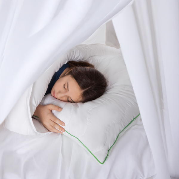 Фото - Подушка стандартна FAM' HOME Алоє вера стьобана, окантована 50х70 (МІС19АV)