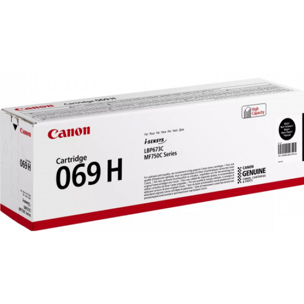 Фото - Картридж для лазерних принтерів/БФП Canon 069H MF752Cdw/MF754Cdw/LBP673Cdw Black (5098C002)
