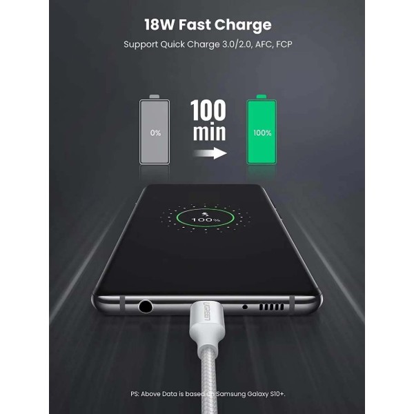 Фото - Кабель UGREEN USB 2.0 AM-Type-C M 3m US288 (60409)