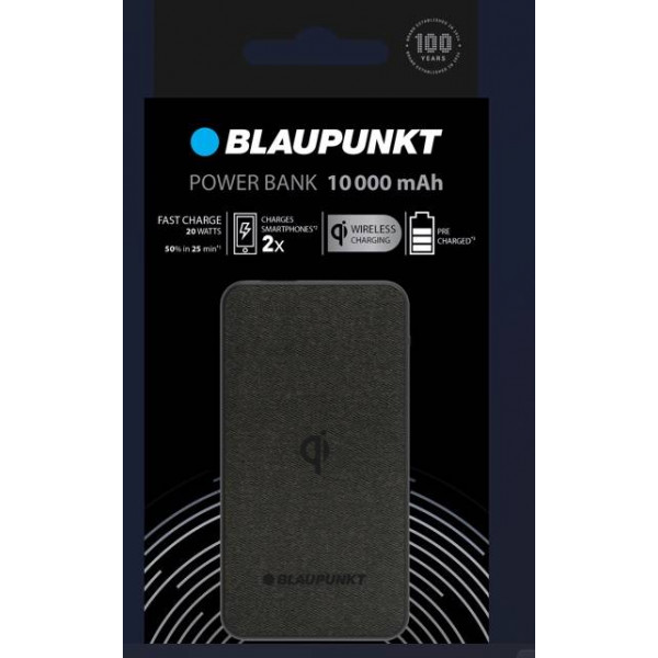 Фото - Батарея мобільна Blaupunkt 10000 mAh + Wireless charge (BL-110WPB/1VH)