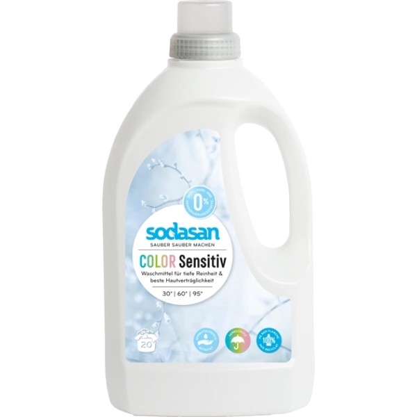 Фото - Гель для прання Sodasan Color Sensitiv 1.5 л (4019886015301)