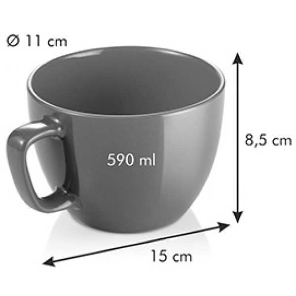 Фото - Чашка tescoma 387194.28 Crema Shine Blue