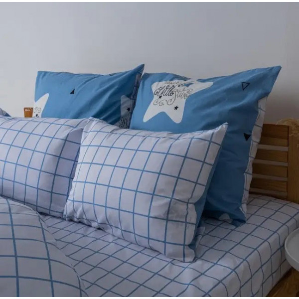 Фото - Комплект постельного белья ТЕП Happy Sleep Blue Check (2-03796_25207)