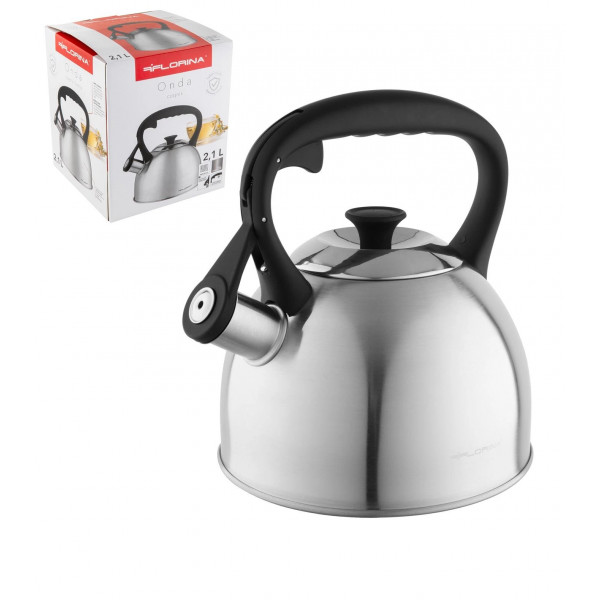 Фото - Чайник металевий FLORINA ONDA 2,1 л (5C0227)