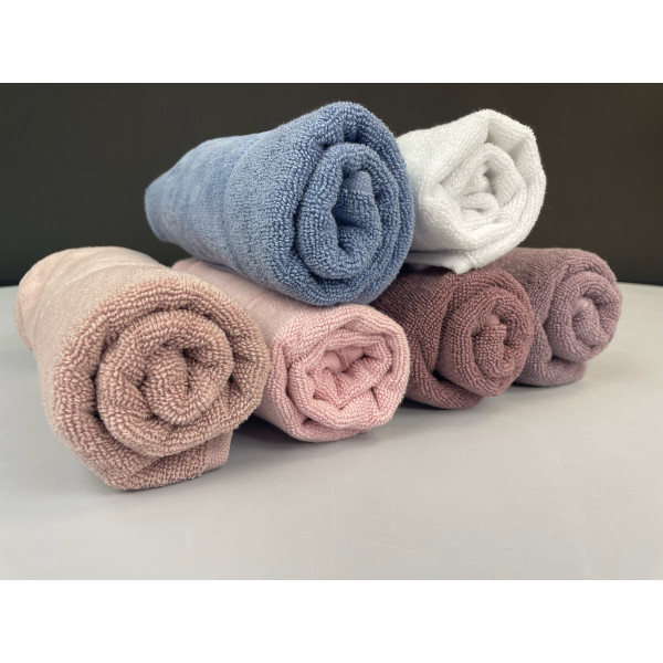 Фото - Рушник для рук GM Textile Міладо шоколадний махровий велюр 40х70