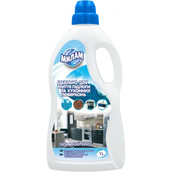 Фото - Засіб для миття у ванній кімнаті Милам морський бріз 1 л (4820152290526)