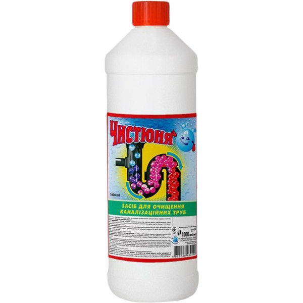 Фото - Засіб для чищення універсальний Чистюня для прочистки каналізаційних труб 1 л (4820168430190)