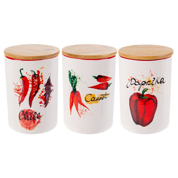 Фото - Ємність для сипучих Lefard Hot vegetables 1000 мл 10x15 см (940-290-1)