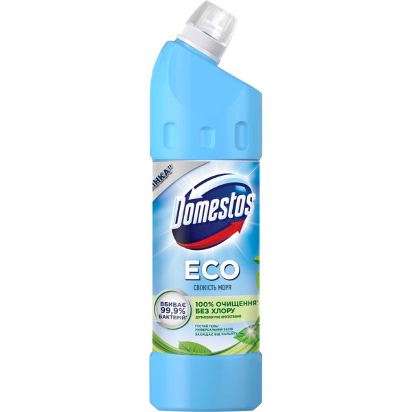 Фото - Засіб для миття у ванній кімнаті Domestos Свіжість моря 1 л (8720182992680)