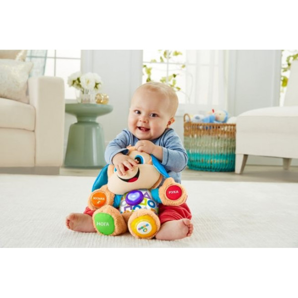 Фото - Интерактивное животное Fisher-Price Ученый щенок с технологией Smart Stages обновл. (рус.) (FPN77)