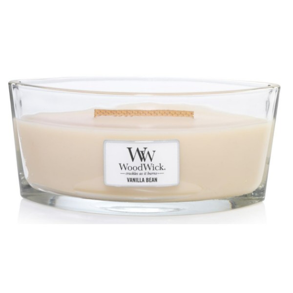 Фото - Свеча стекло Woodwick Ellipse Vanilla Bean (Ванильные бобы) 453г (76112E)