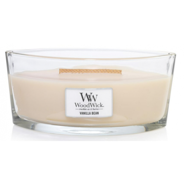 Фото - Свеча стекло Woodwick Ellipse Vanilla Bean (Ванильные бобы) 453г (76112E)