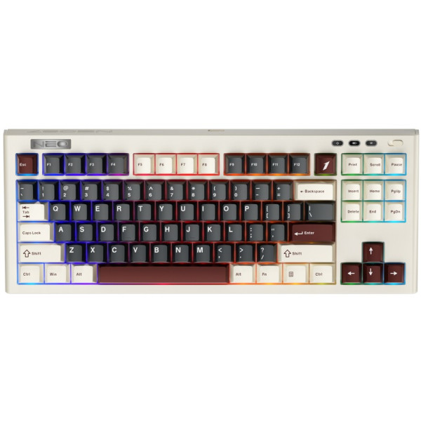 Фото - Клавіатура бездротова ігрова 1stPlayer NEO87 Rome (NEO87-RM-WLD)