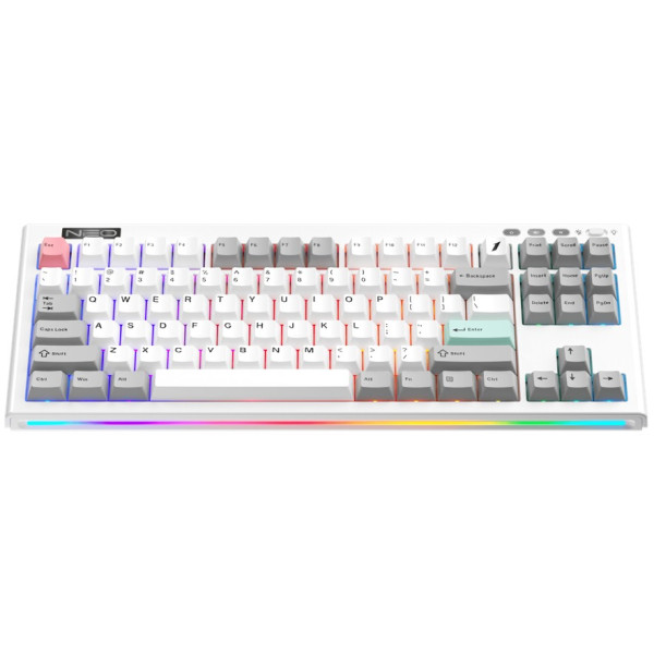 Фото - Клавиатура беспроводная игровая 1stPlayer NEO87 Wireless Frostwave (NEO87-FW-TLD)