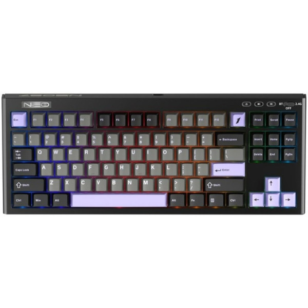 Фото - Клавиатура беспроводная игровая 1stPlayer NEO87 Wireless Midnight Violet (NEO87-MV-TLD)