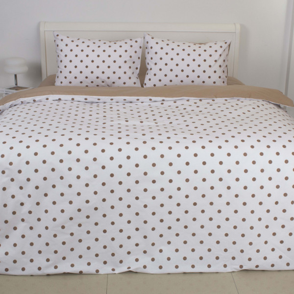 Фото - Комплект постельного белья ТЕП евро Chocolate Dots +нав. 70x70 см (2-00880_35234)