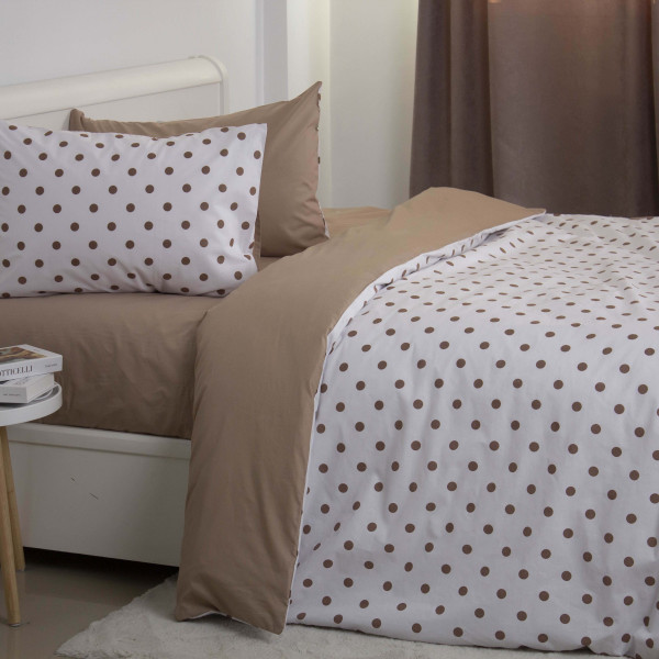 Фото - Комплект постельного белья ТЕП евро Chocolate Dots +нав. 70x70 см (2-00880_35234)