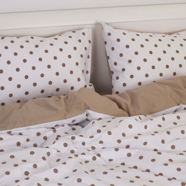 Фото - Комплект постельного белья ТЕП евро Chocolate Dots +нав. 70x70 см (2-00880_35234)
