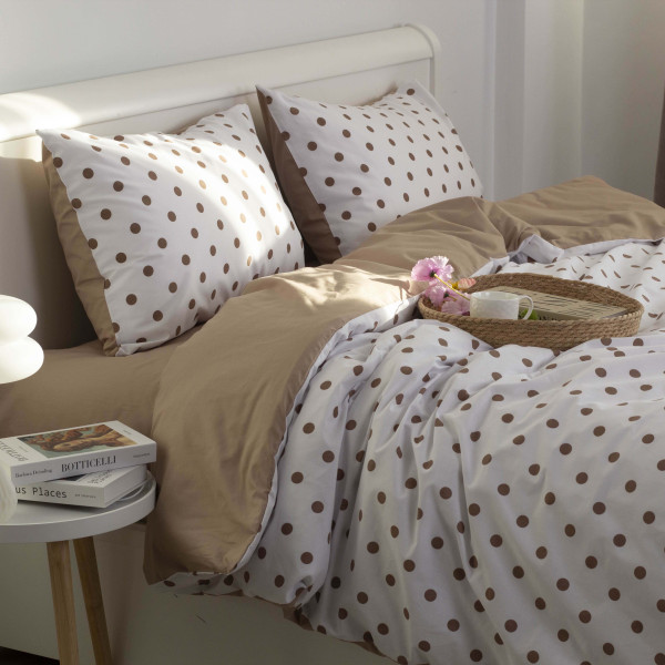 Фото - Комплект постельного белья ТЕП евро Chocolate Dots +нав. 70x70 см (2-00880_35234)