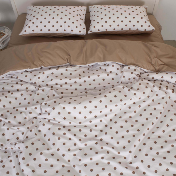 Фото - Комплект постельного белья ТЕП евро Chocolate Dots +нав. 70x70 см (2-00880_35234)