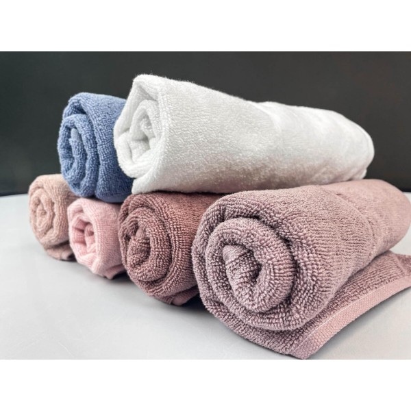 Фото - Рушник банний GM Textile Міладо білий махровий велюр 100х150