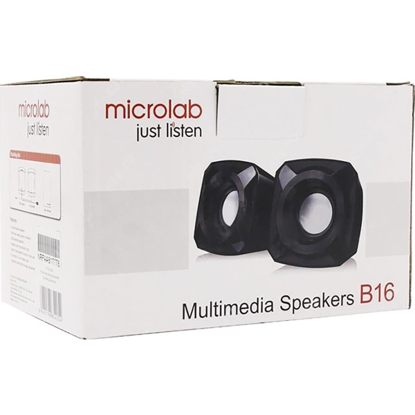Фото - Комп'ютерна акустика компактна 2.0 Microlab B-16 USB Black