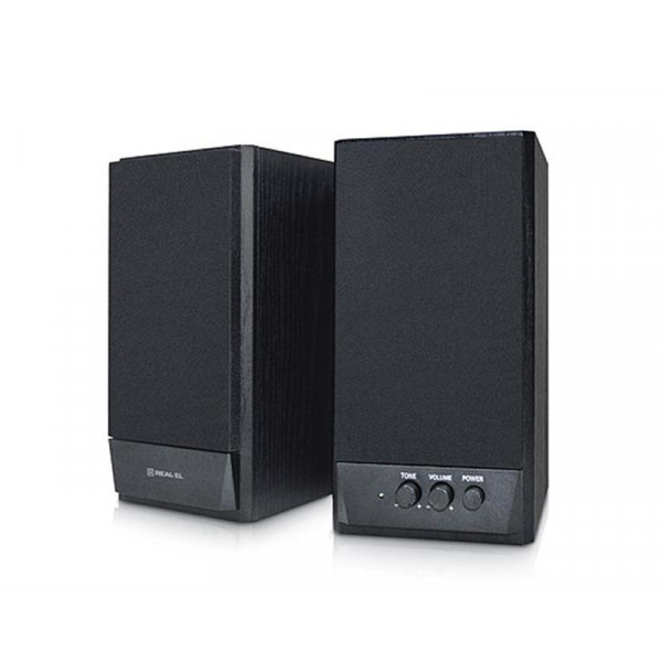 Фото - Комп'ютерна акустика звичайна 2.0 REAL-EL S-219 Black (EL121200004)