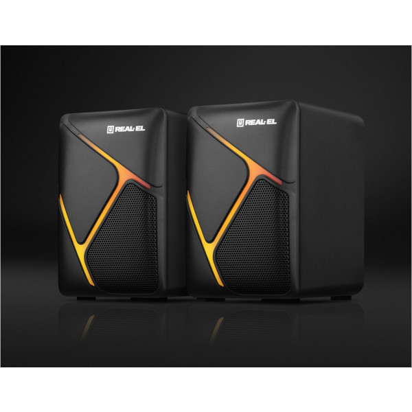 Фото - Комп'ютерна акустика звичайна 2.0 REAL-EL S-75 Black