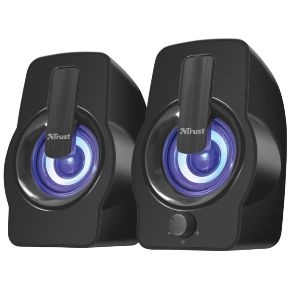 Фото - Комп'ютерна акустика звичайна 2.0 Trust Gemi RGB 2.0 Speaker Set Black USB (22948)