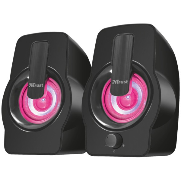 Фото - Комп'ютерна акустика звичайна 2.0 Trust Gemi RGB 2.0 Speaker Set Black USB (22948)
