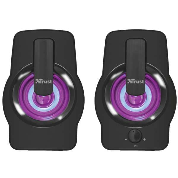 Фото - Комп'ютерна акустика звичайна 2.0 Trust Gemi RGB 2.0 Speaker Set Black USB (22948)