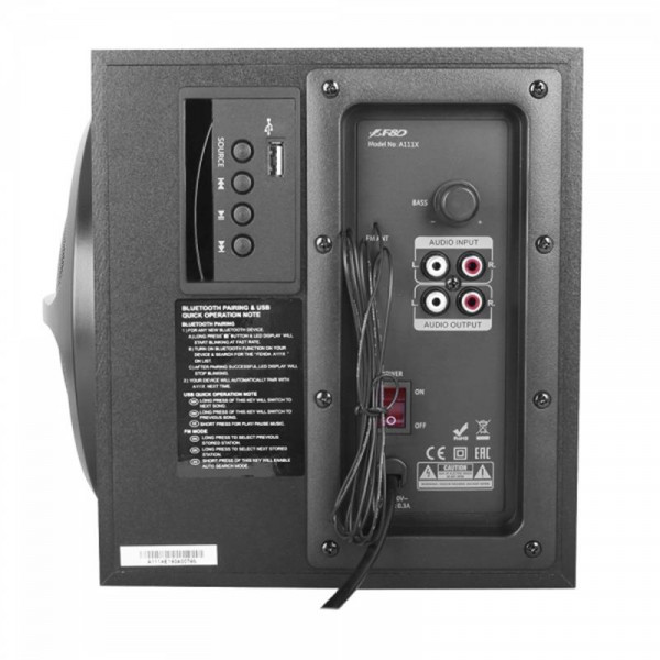 Фото - Комп'ютерна акустика 2.1 F&D A111X USB Black