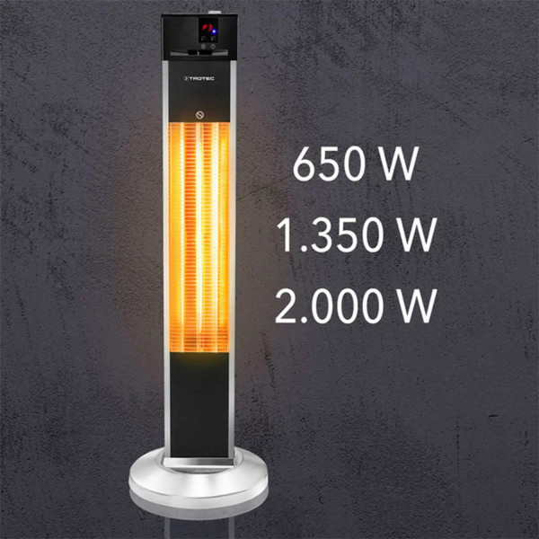 Фото - Обігрівач інфрачервоний Trotec IRS 2000 E 2000 W Silver/Black