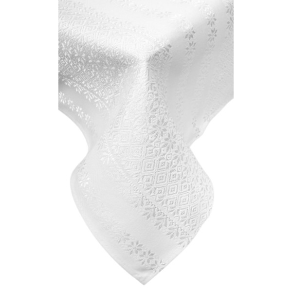 Фото - Скатерть прямоугольная Едельвіка 200х140 см белая (539-18/00)