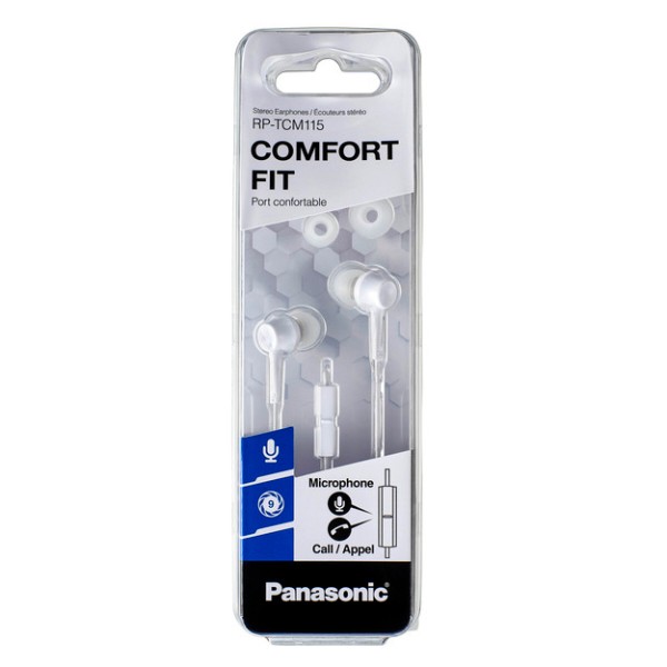 Фото - Уцінка - Навушники вкладиші дротові Panasonic RP-TCM115GC-W #