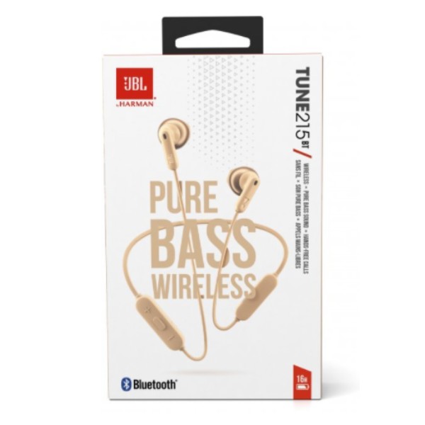 Фото - Наушники вкладыши беспроводные JBL Tune 215BT Champagne Gold (JBLT215BTCGD)