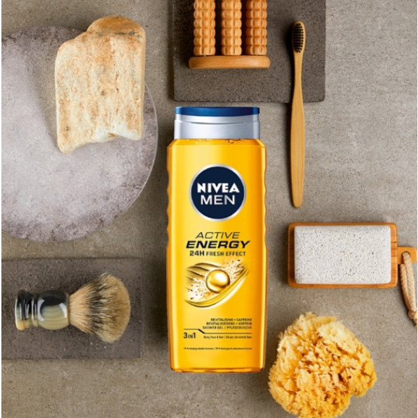Фото - Гель для душа NIVEA 3в1 Активная Энергия муж. 500мл