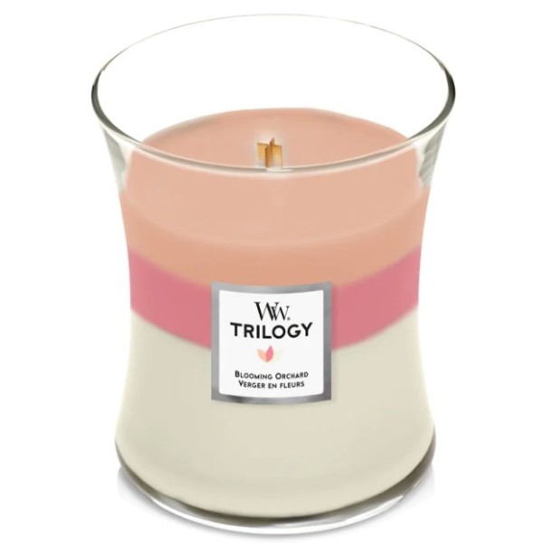 Фото - Свеча стекло Woodwick Medium Trilogy Blooming Orchard (Цветущий фруктовый сад) 275г (1728626E)