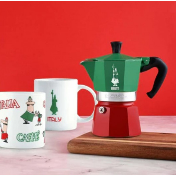Фото - Кавоварка гейзерна Bialetti Moka Express Italia (0005323)