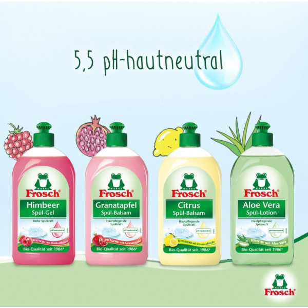 Фото - Средство для ручного мытья посуды Frosch Бальзам Лимон 500мл