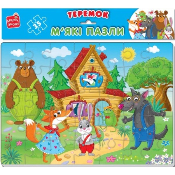 Фото - Пазли (до 2 років) Vladi Toys "Теремок" (укр) (VT1102-29)