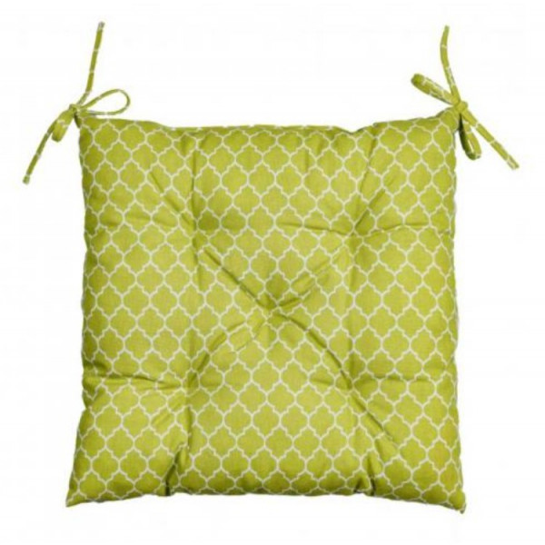 Фото - Подушка для стільця Прованс Фісташка зелена 40х40 см (028344)