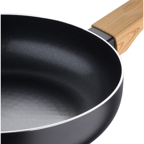 Фото - Сковорода універсальна Bergner Earth Black 24 см (BG-34623-BK)