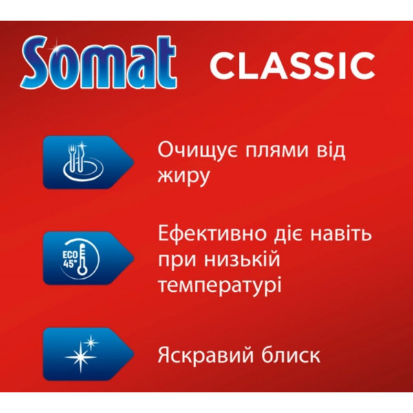Фото - Таблетка для посудомийної машини Somat Classic 95 + 95 шт