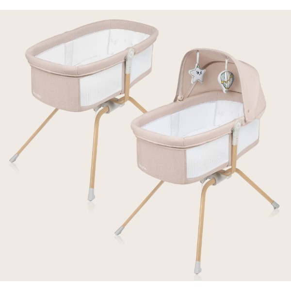 Фото - Ліжечко дитяче овальне Lionelo Malin EVO Beige Natural