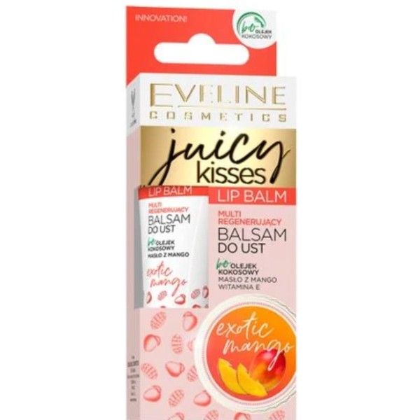Фото - Бальзам для губ EVELINE Juicy Kisses: Mango Smoothie 12 мл (5903416007418)