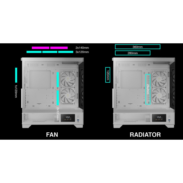 Фото - Корпус Gamdias ATLAS M1 WH Mid-Tower (4712960139572)