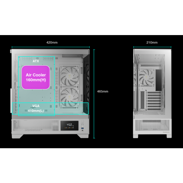 Фото - Корпус Gamdias ATLAS M1 WH Mid-Tower (4712960139572)