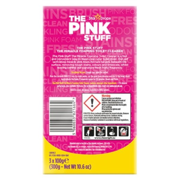 Фото - Засіб для чищення унітазу PINK Stuff 3х100 г (PSWCCP300)