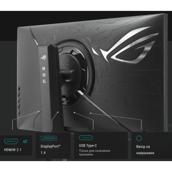 Фото - Монітор ігровий Asus ROG Strix XG248QSG Ace (90LM0C40-B01371) Black